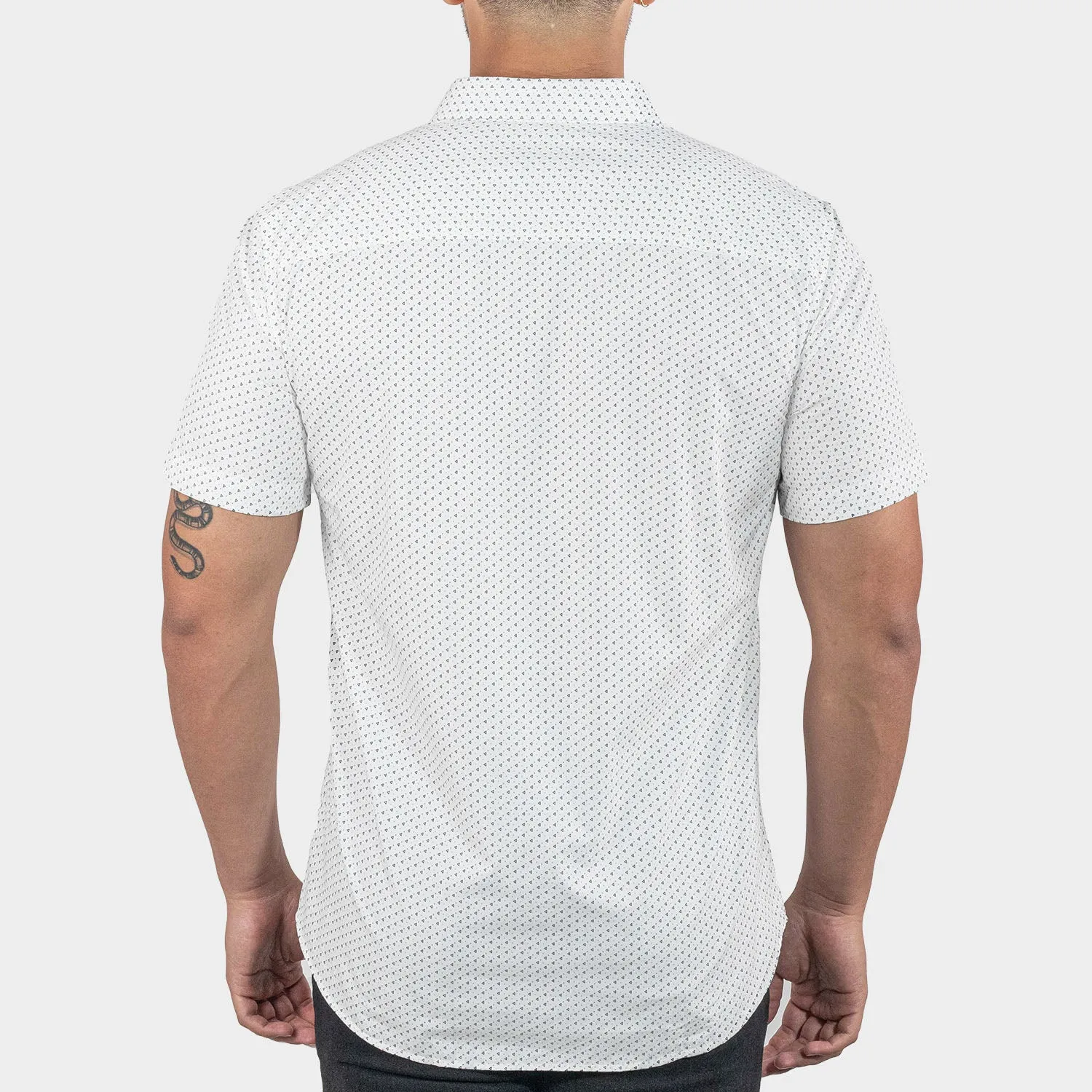 Camisa De Vestir Manga Corta Para Hombre