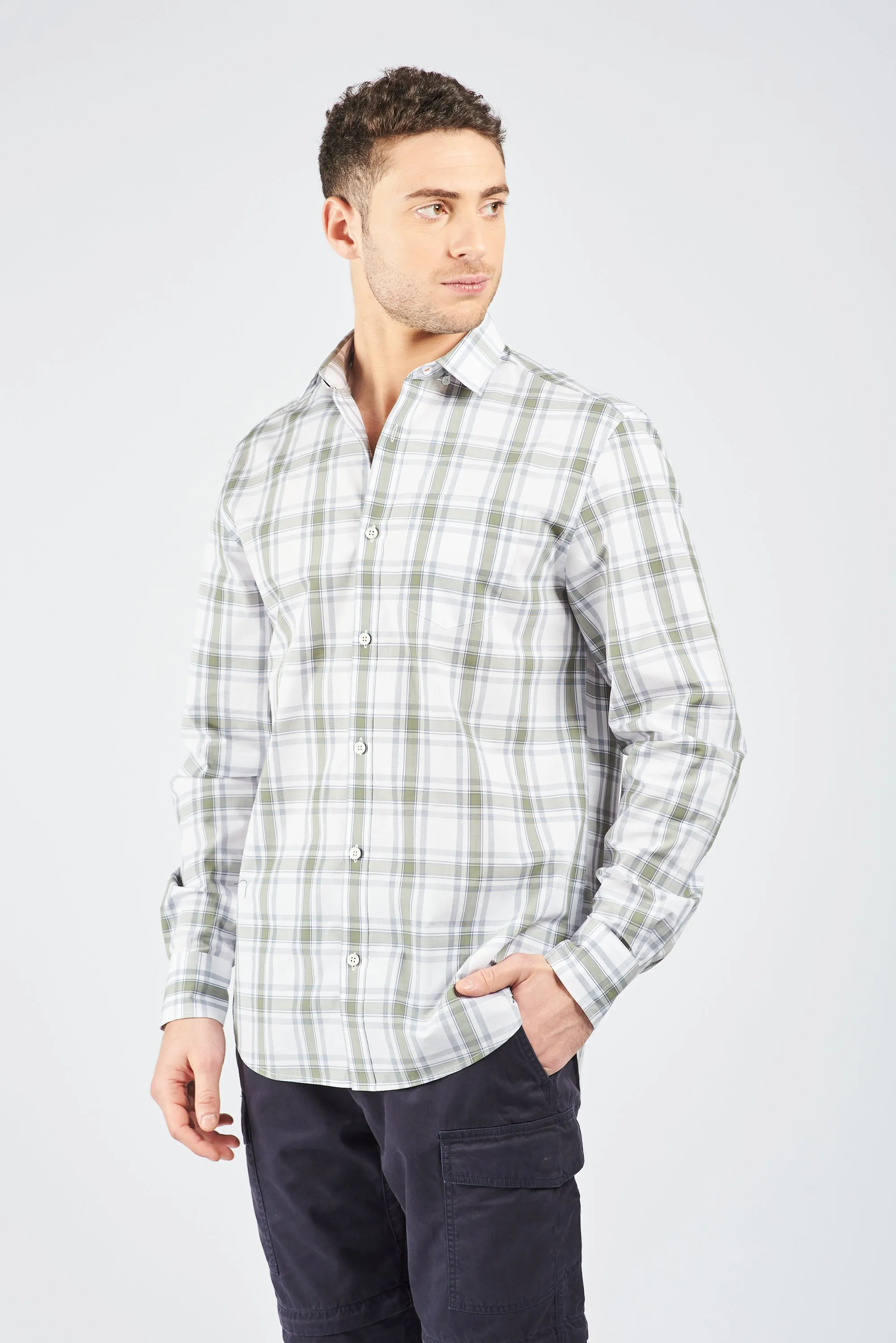 CAMISA MANGA LARGA FAENZA GREEN