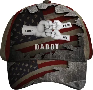 Custom Dad Hats Personalized Dad Baseball Cap with Names Fathers Day Hats Gifts for Dad Daddy Grandpa Men Husband