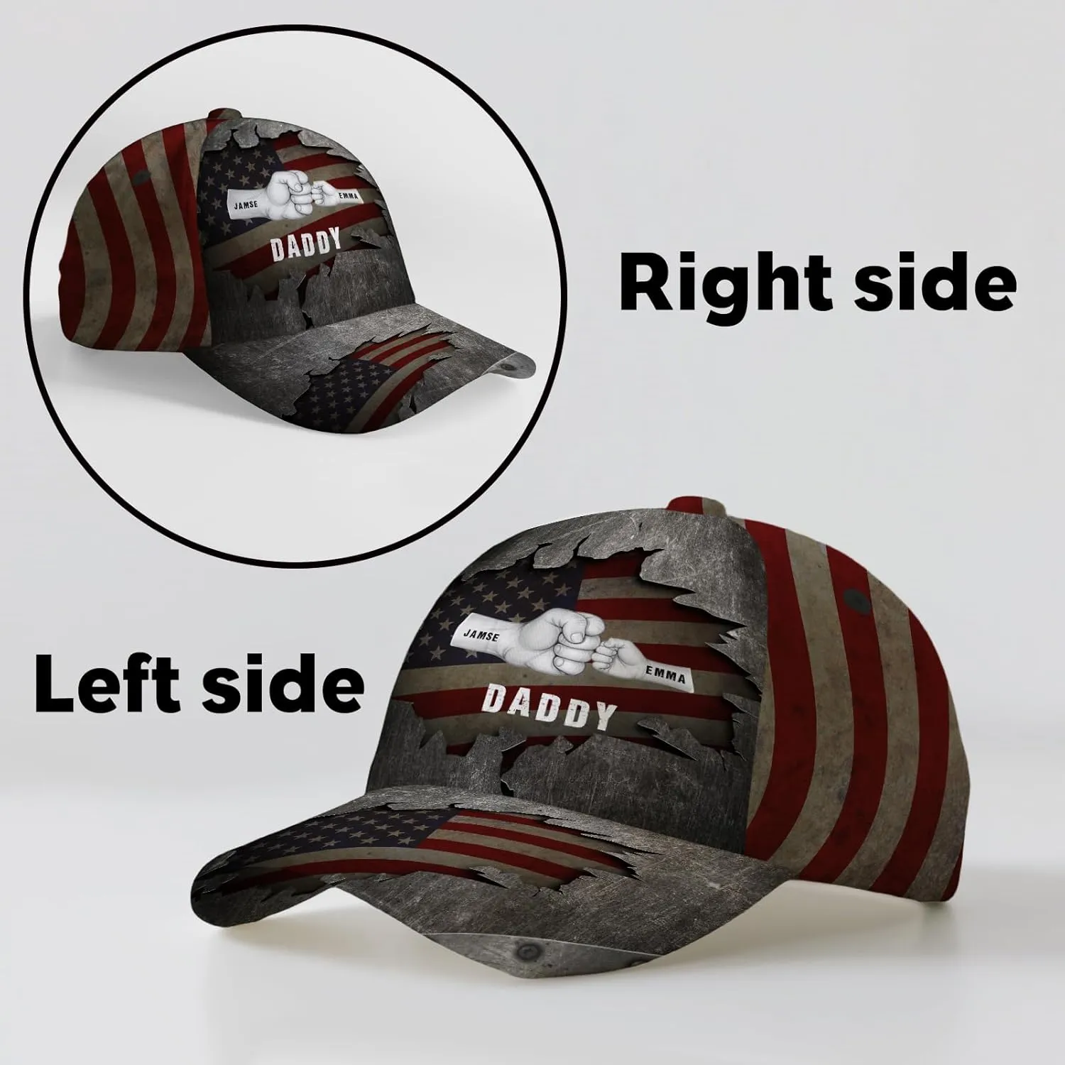 Custom Dad Hats Personalized Dad Baseball Cap with Names Fathers Day Hats Gifts for Dad Daddy Grandpa Men Husband