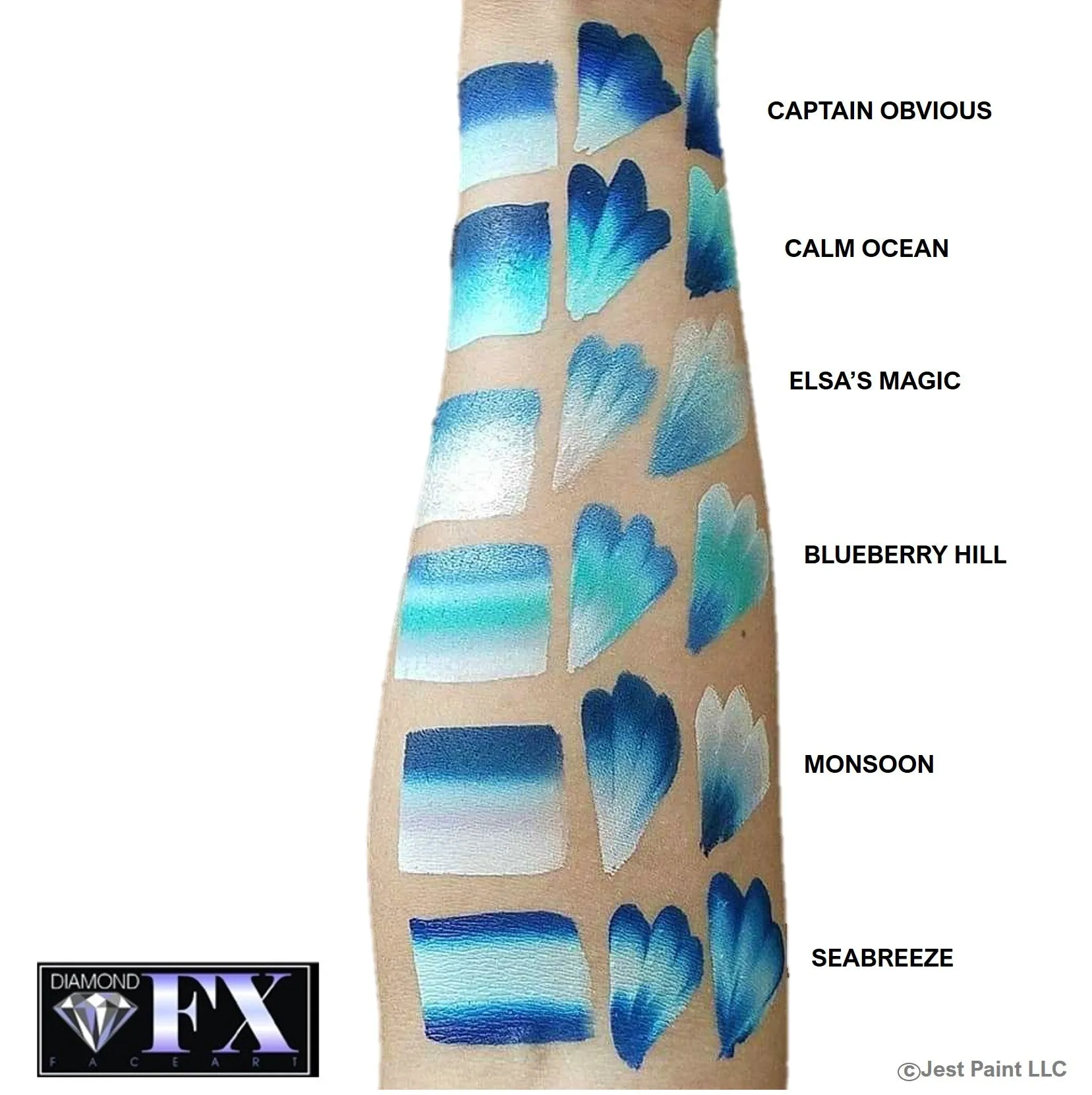 DFX Face Paint Rainbow Cake - Small Captain Obvious (RS30-10)  Approx.  14ml /.47 fl oz  #10