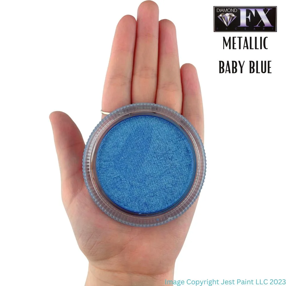 Diamond FX Face Paint - Metallic Baby Blue 30gr