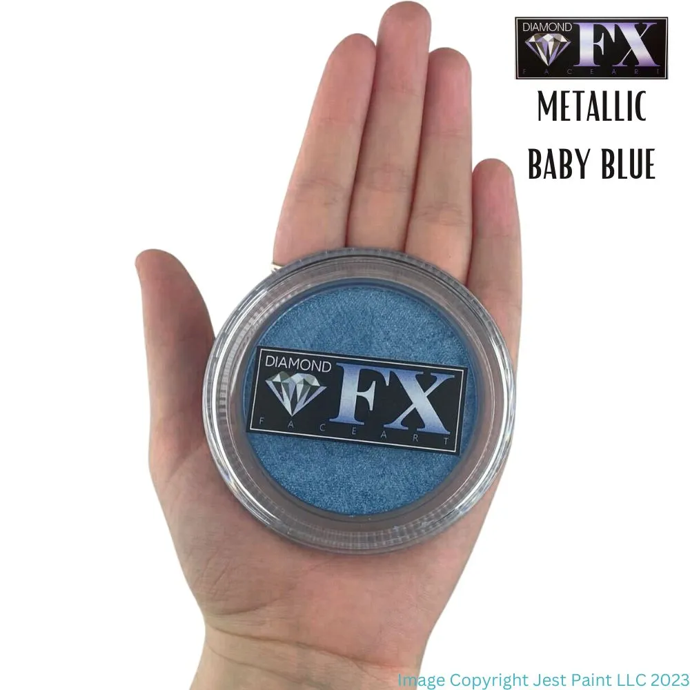 Diamond FX Face Paint - Metallic Baby Blue 30gr