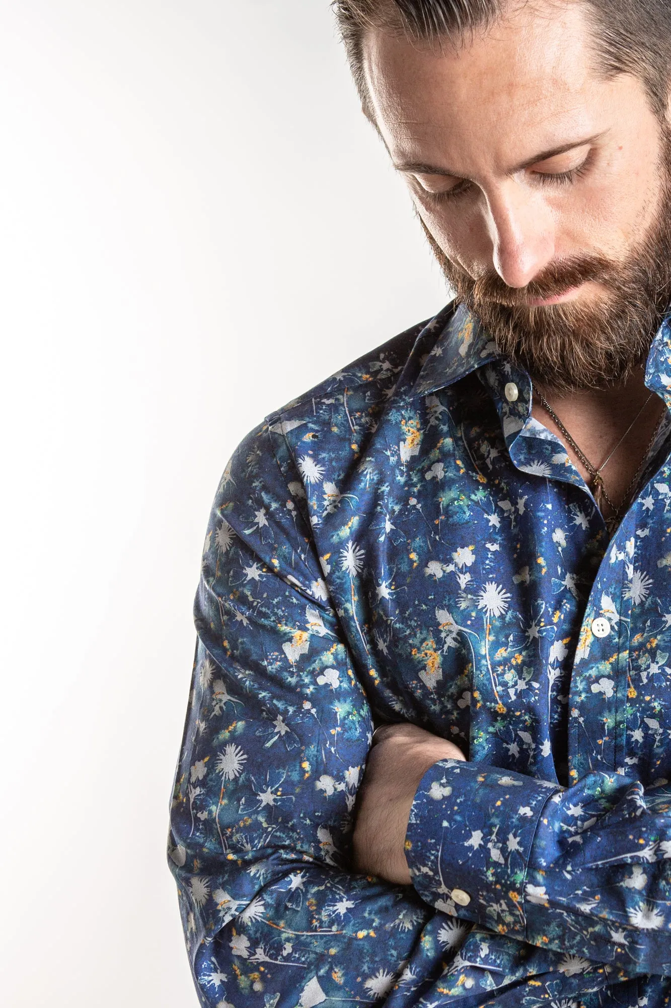 Dress Shirt - Navy Floral