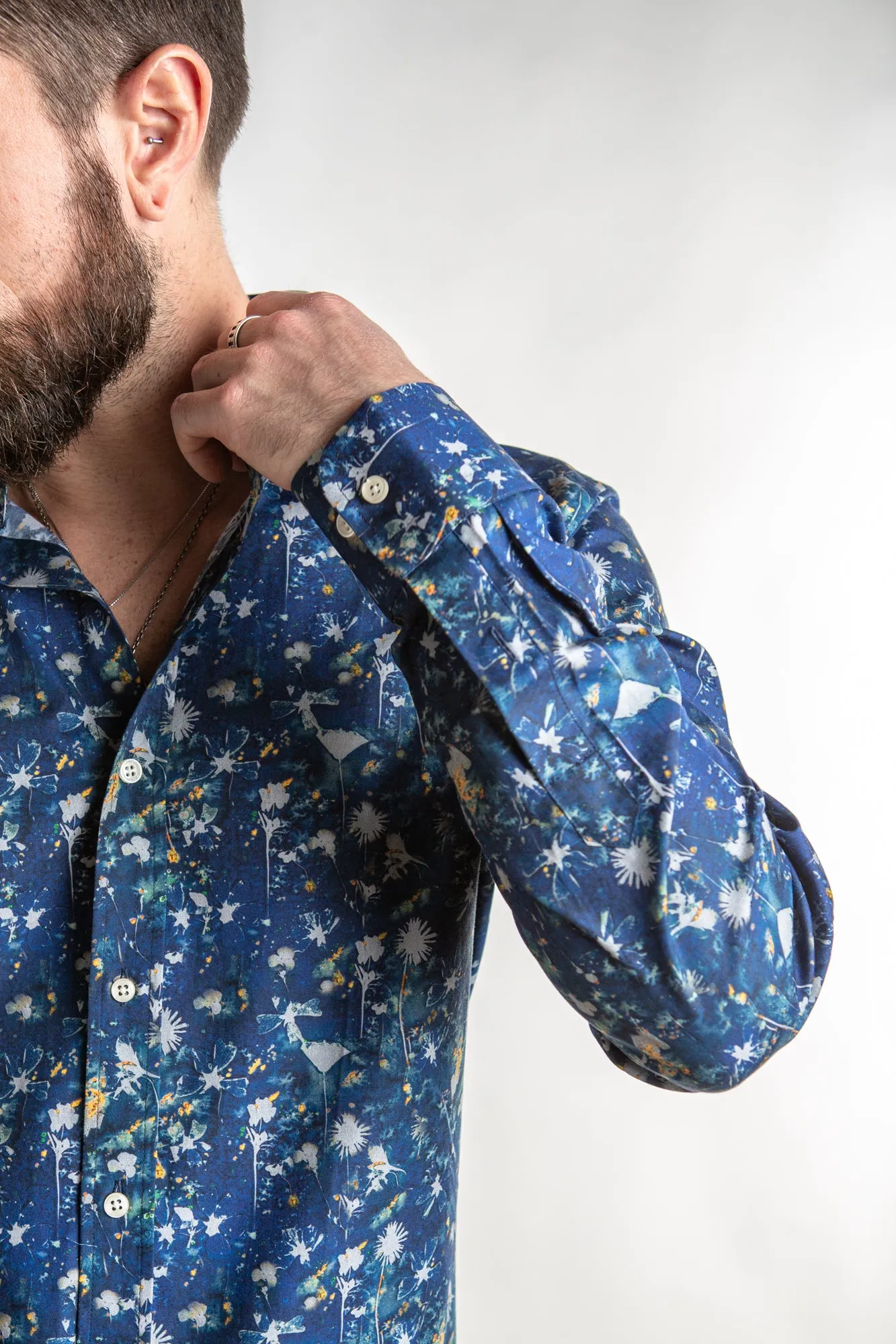 Dress Shirt - Navy Floral