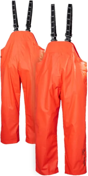 Helly-Hansen Workwear Mandal Waterproof Bib Overalls for Men - PVC-Coated Polyester, Breathable, Adjustable Work Bibs for Men