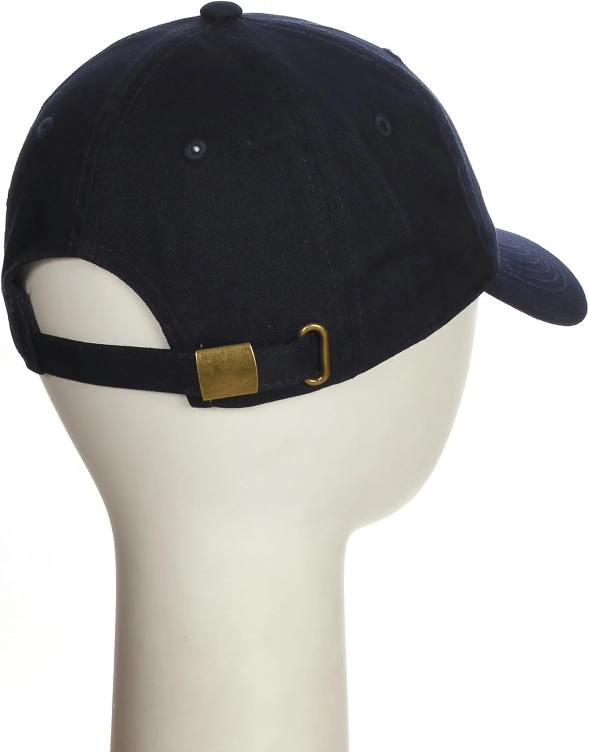 I&W Hatgear Customized Letter Intial Baseball Hat A to Z Team Colors, Navy Cap Black White