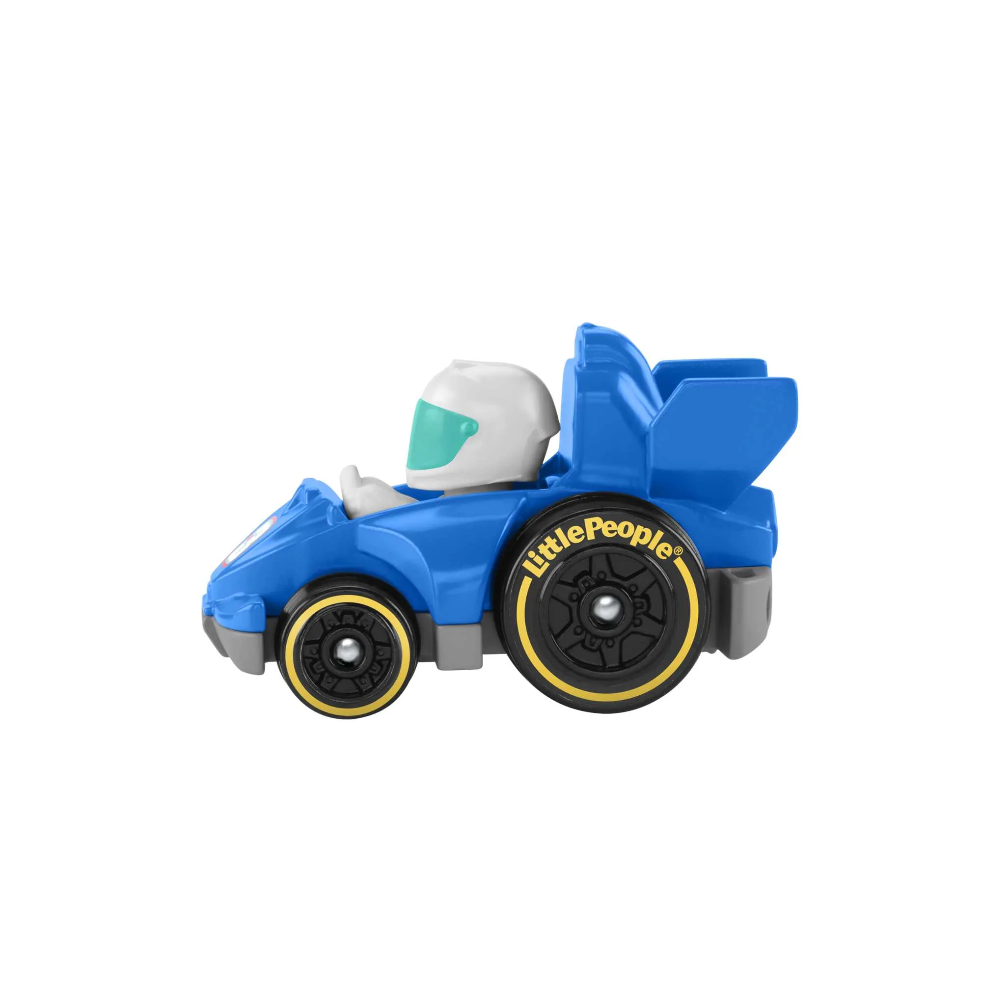 Little People Hot Wheels Juguete para Bebés Vehículo Wheelies Azul de Carreras