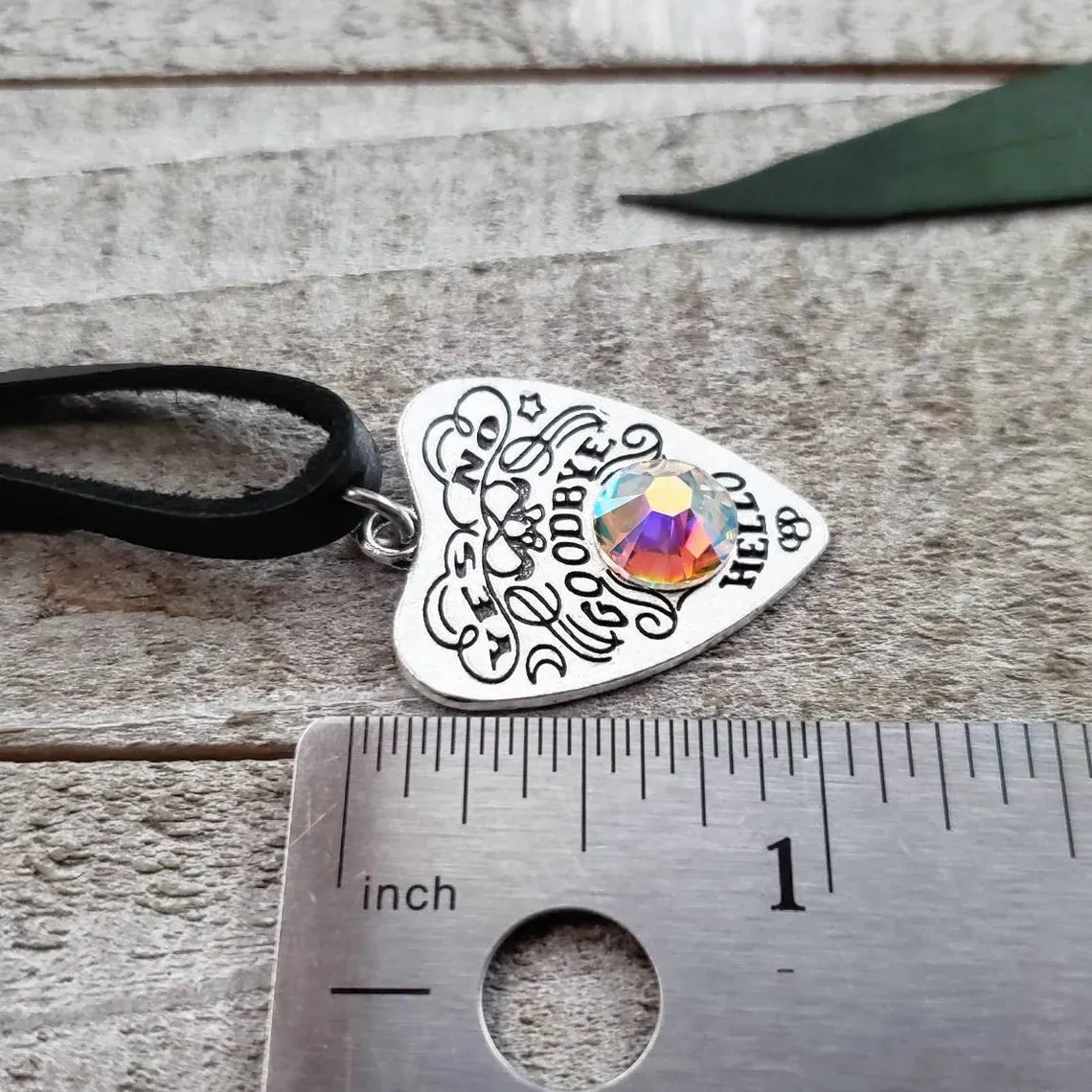 Ouija planchette choker necklace