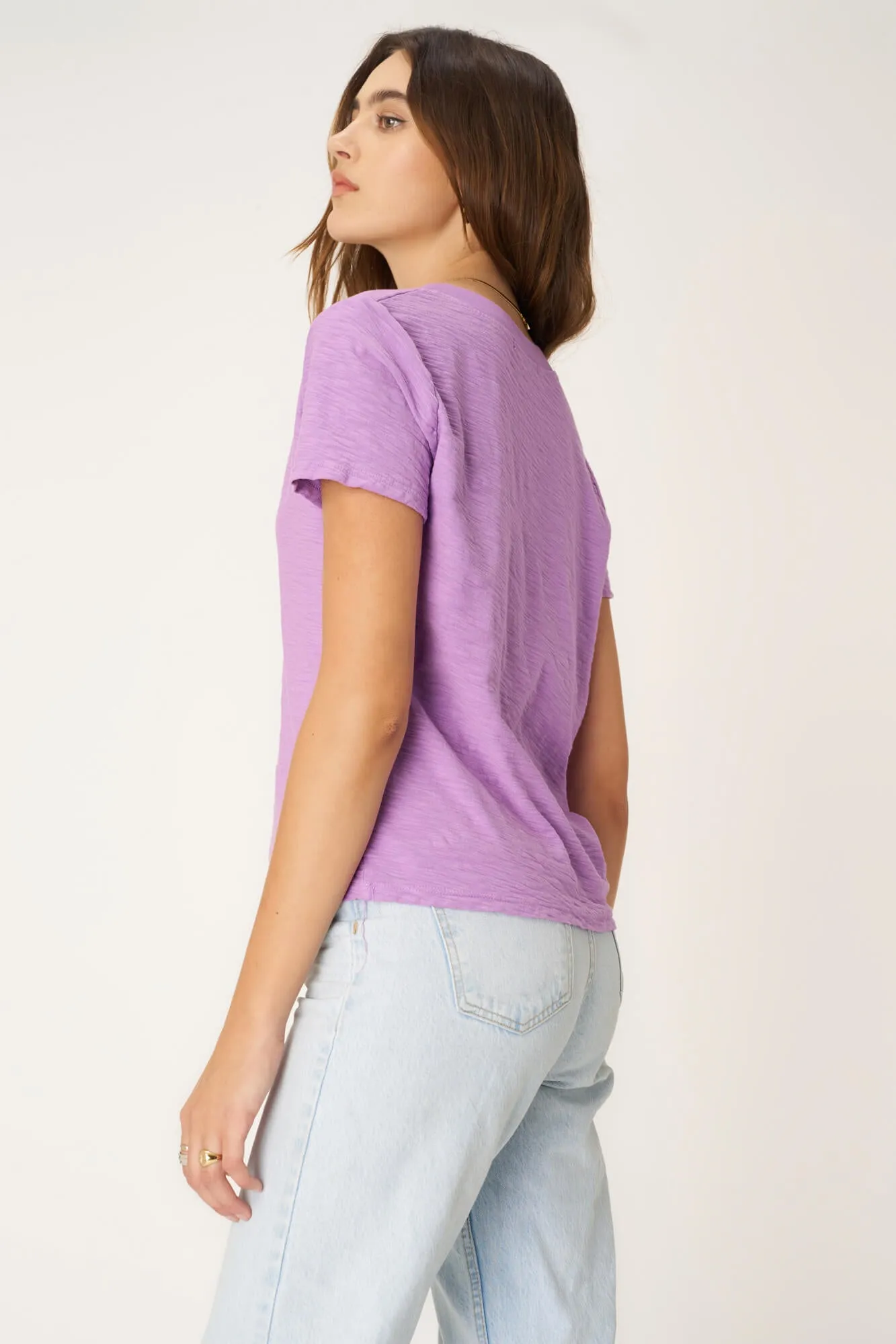Plata Notched Tee - Purple Magic