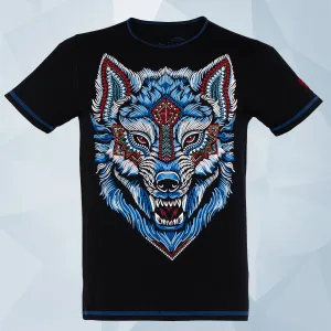 Playera estampada con aplicación de pedrería brillante para hombre - Modelo CALUPO