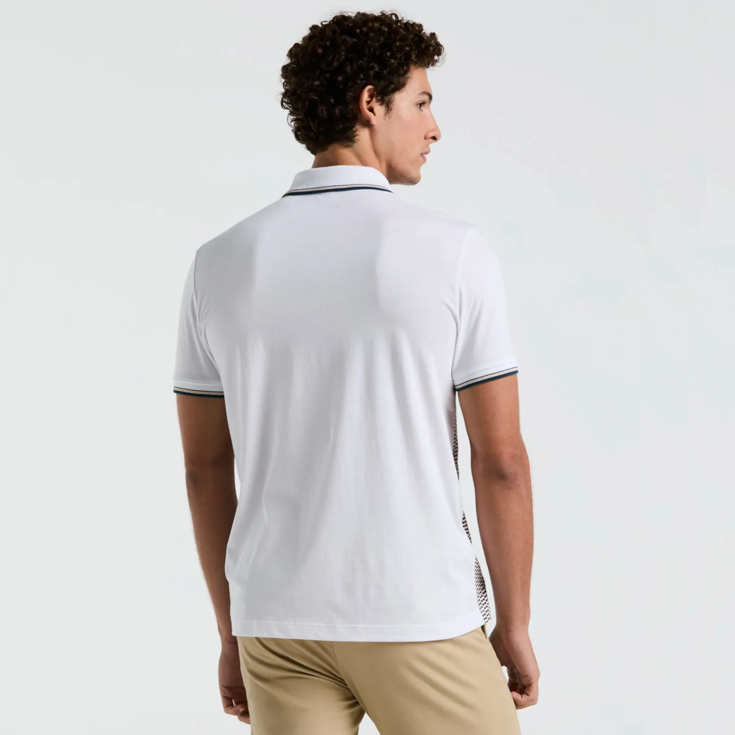Polo Con Jacquard Frontal