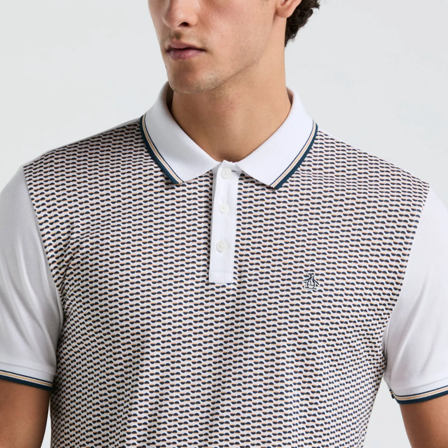 Polo Con Jacquard Frontal
