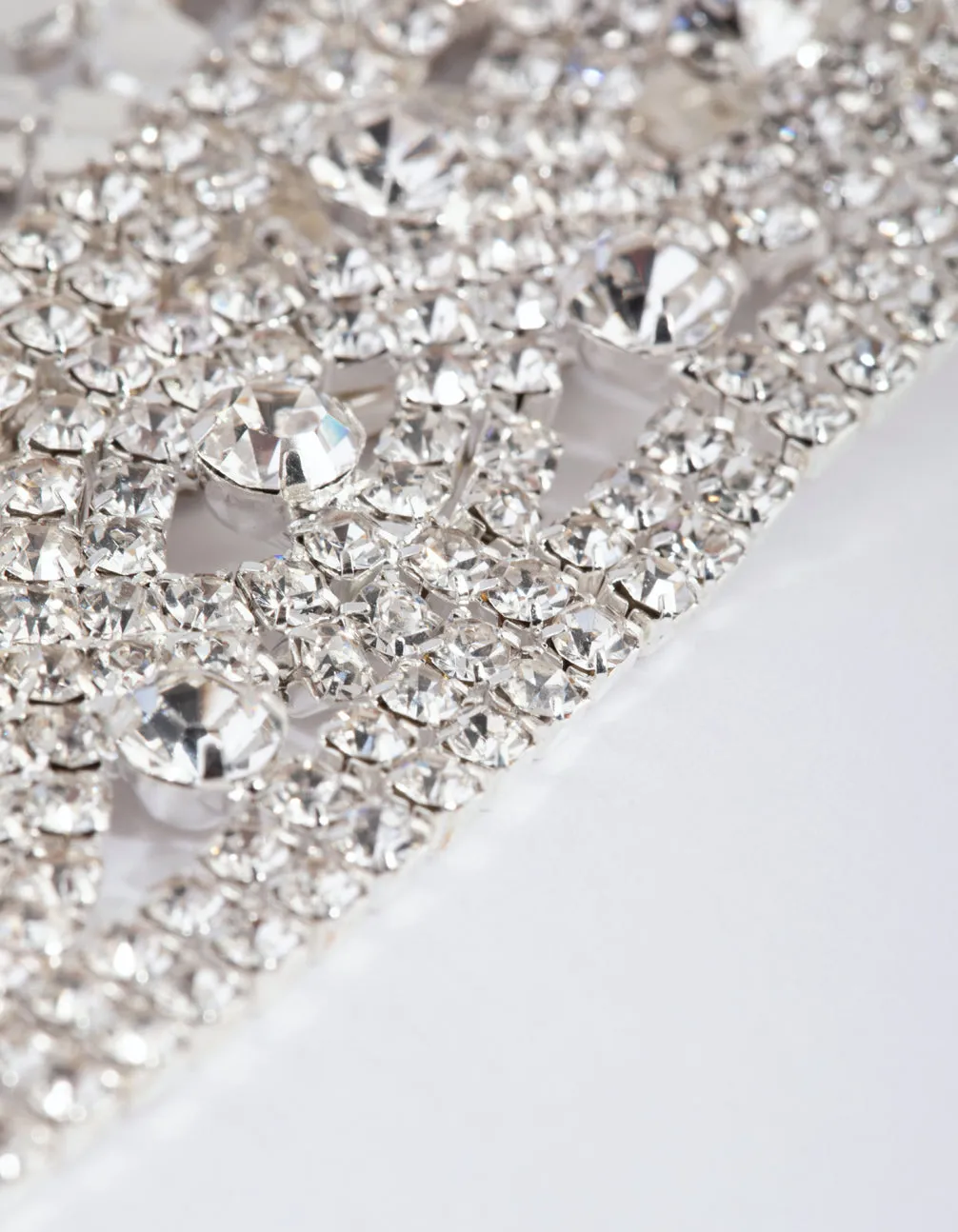 Silver Diamante Statement Choker