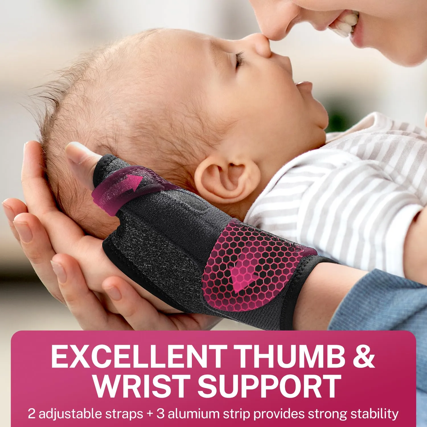 Wrist Brace & Thumb Stabilizer, Carpal Tunnel, De Quervain's Tenosynovitis, Tendonitis, Arthritis Support, Thumb Splint for Pain Relief, Women and Men (Right Hand, L/XL)